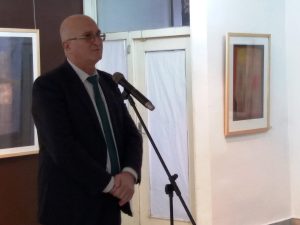 izlojba240217 1 Зам.-кметът Венцислав Христов откри снощи изложба на бургаския художник Ненко Токмакчиев