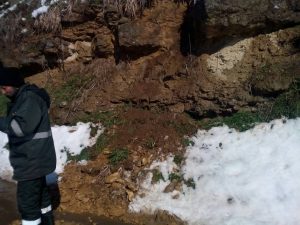 svlacishte303182 Свлачище затвори за кратко едното платно на пътя Смочан – Пресяк