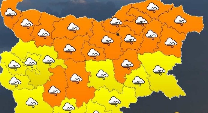 kod orange2410181 Оранжев код за силен вятър е издаден за област Ловеч