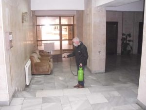 oblastdezinfekcia120320 1 Областна администрация продължава да предоставя административни услуги на граждани, апелираме да се използва електронна поща за целта