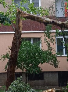 buria1907201 Кратка, но изключително силна буря причини щети и спиране на електрозахранването в град Ловеч и селата от общината
