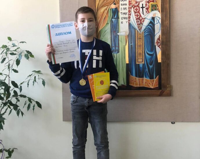 kaloian popski 701211 Калоян Попски от ОУ „Христо Никифоров“ с призово място в Националния конкурс за православна поезия и проза „Рождество на Спасителя“