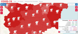 covid map 2003211 Само в община Ловеч новите случаи са 51! В област Ловеч за денонощието те са 84, 11 човека са хоспитализирани