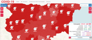 covid map 2703211 1 Деца на 3 и 10 години сред заразените с Covid-19 23 човека в област Ловеч. 5 са хоспитализираните, 4 са починалите