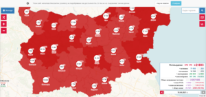 covid map 1004211 20 човека са хоспитализирани, 46 новодиагностицираните случаи в област Ловеч.