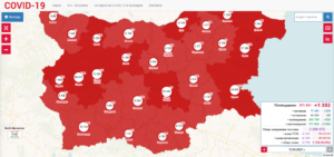 covid map 1104211 20 нови положителни случая на COVID-19 в област Ловеч, от които 6 хоспитализирани