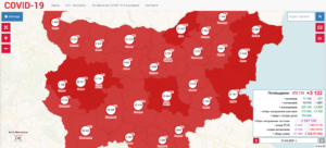 covid map 1304211 В Троян е карантинирана за 10 дни ясленската група – деца и персонал, заради положителен случаи на Covid-19 при 3 годишно детенце