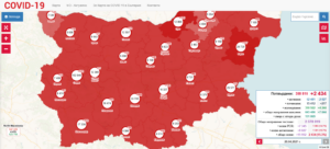covid map 2004211 Сериозен брой новодиагностицирани с Covid-19 в по-малките населени места на област Ловеч