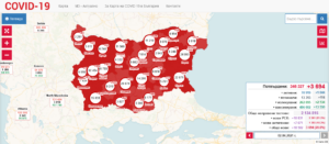covid map 204211 9 човека са починали за денонощието в област Ловеч. 19 са хоспитализирани