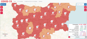 covid map 1505211 Още 6 мъже от Държавната психиатрична болница са с потвърден ковид. Общо за област Ловеч новите случаи са 12