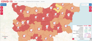 covid map 2105211 В област Ловеч 12 нови положителни случая на COVID-19, 7 са хоспитализирани