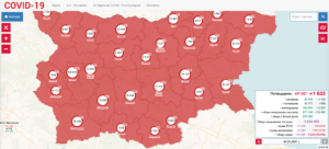 covid map605211 На 5 май новодиагностицираните случаи в област Ловеч са 49, от които 16 лица са хоспитализирани