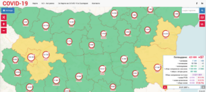covid map 2607211 Регистрираните случаи за в област Ловеч през последната седмица са 9, при 7 миналата седмица