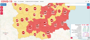 covid map 3008211 Дете под годинка и още две деца на 16 години сред новодиагностицираните с Covid-19 в област Ловеч