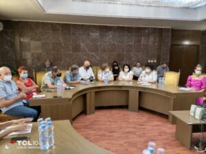 oblasten shtab 2008211 1 Мерки за ускоряване на ваксинационния процес набеляза областният кризисен щаб по здравеопазване на разширено заседание
