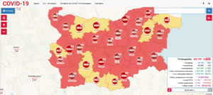 covid map 2009211 7 са починалите през денонощието в област Ловеч. 37 нови случая на Covid-19 през почините дни, 15 от тях са в болници