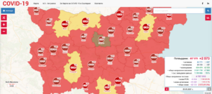 covid map 2909211 Четирима са починалите в област Ловеч през денонощието поради усложнения свързани с Covid-19