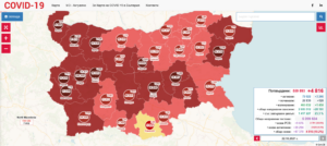 covid map 2210211 Най-много от новодиагностицираните с C0v9d-19 в областта са в община Ловеч -25. Крантинирана е група от детска градина в с. Кирчево