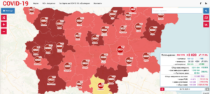 covid map 3011211 В област Ловеч за денонощието с Covid-19 са диагностицирани 71 човека, 11 са хоспитализирани