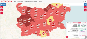 covid map 812211 Активните случаи в област Ловеч са 610, от които 462 на домашна изолация и лечение и 148 хоспитализирани