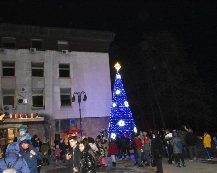 elha 11221 1 На пл. „Екзарх Йосиф I“ в Ловеч бяха запалени светлините на новата коледна елха