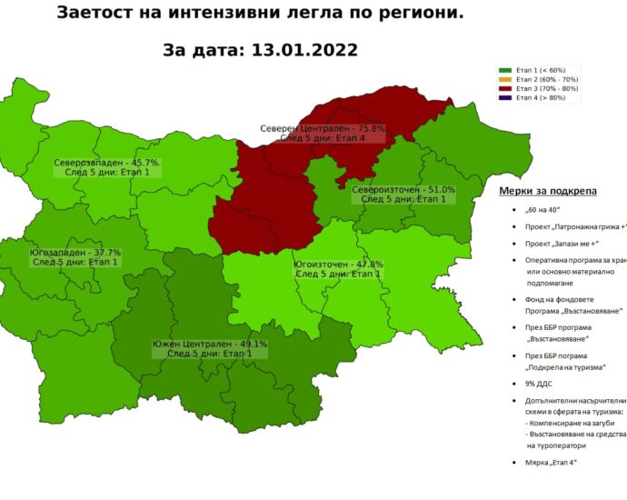 karta 13.01.2022 Премиерът Кирил Петков: С новия модел за управление на ковид кризата осигуряваме симетрични мерки в подкрепа на гражданите и бизнеса и максимално добро управление на рисковете