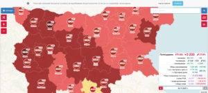 covid map 241121 1 115 нови случая в област Ловеч, при 91 вчера. В България 6 531 са новодиагностицираните, 721 новопостъпили в болнично заведение