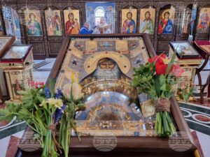ikona lovech 1604221 С молитва пред икона с мощи на преподобния Гавриил Ургебадзе започна Лазаровден в Ловеч