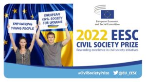 eu banner 1606221 Създаването на по-добро бъдеще за младите хора и подпомагането на жертвите на войната в Украйна са двете теми на тазгодишната Награда на ЕИСК за гражданското общество