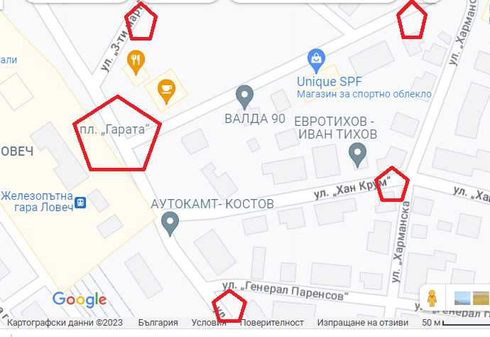 shema ulici 1503231 В събота се въвежда временна организация на движението в района на Гарата