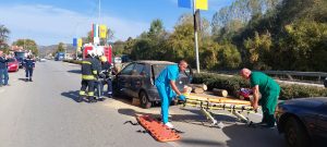 uchenie ptp 2010231 1 6 екипа с 30 участници се включиха в учението с тежко ПТП в Троян