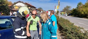uchenie ptp 2010231 4 6 екипа с 30 участници се включиха в учението с тежко ПТП в Троян