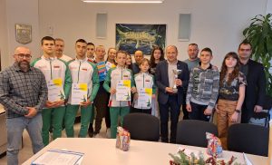 sportisti 2212231 Кметът Страцимир Петков прие днес спортистите призьори от първенства в последния месец