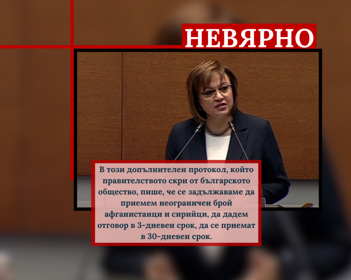 politicheck 2502241 PolitiCheck: Не, България не е подписала протокол за приемане на неограничен брой мигранти