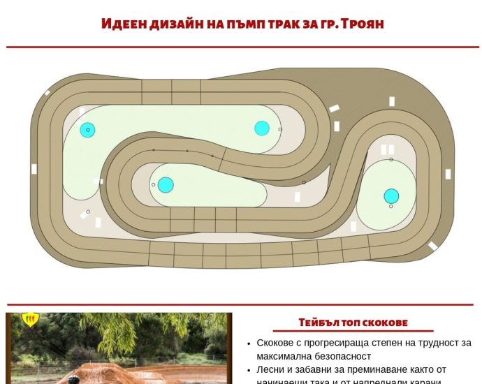 za pres trase 2304241 Община Троян предвижда изграждане на парк за практикуване на колоездене – Пъмп-трак