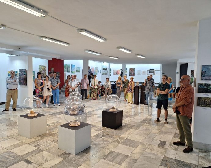 izlojba 2706241 2 Френският художник Бруно Жорж Давид подреди в изложбена зала „Вароша“ в Ловеч над сто свои произведения