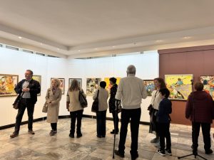 elica izlojba 120325 6 В залите на Художествената галерия в Ловеч беше открита ретроспективна изложба, посветена на творчеството на покойната художничка Елица Спасова Бенева