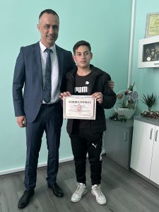 gramota luovt1203251 Почетна грамота от ръководството на ОДМВР – Ловеч получи 15-годишният Виктор Данков от Луковит