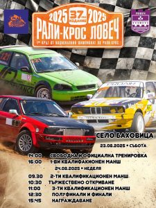 rally bahovica 1908251 На 23 и 24 август 2025 г. край стадиона в Баховица ще се проведе 37-то издание на традиционното рали крос състезание в Ловеч