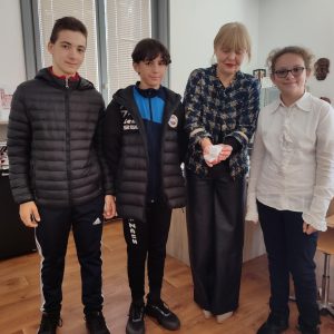 film darenie Gimnaziata 301025 2 Учениците от СУ „Св. Климент Охридски“ – Ловеч дариха създадения от тях документален филм „Анна Предич – една чужденка в Българското възраждане“ на три важни институции, свързани с духовността и знанието