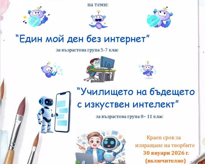 komkurs risunka 70126 Община Ловеч стартира конкурс за ученическа рисунка по повод Международния ден за безопасен интернет