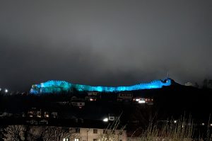blue lovech castle 60426 Ловешката крепост бе осветена в синьо по повод Световния ден за информираност за аутизма