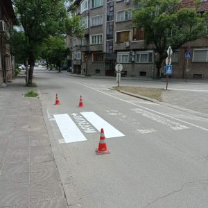 markirovka 10626 В Троян започна полагането на хоризонтална пътна маркировка