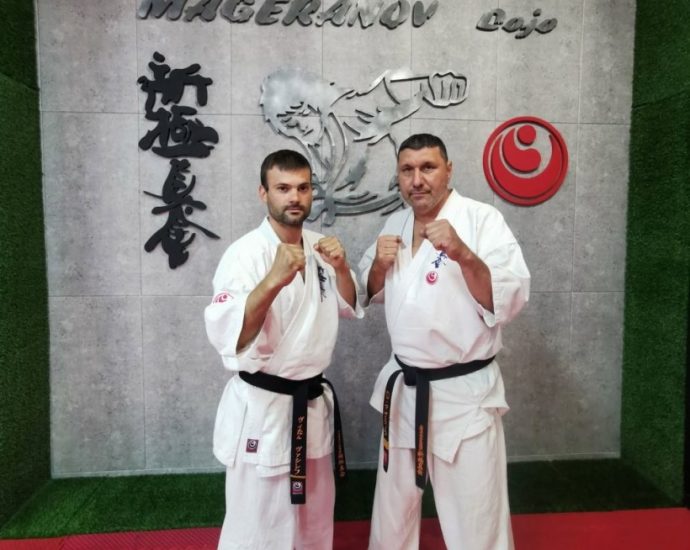 karate dojo Витан Василев от „Mageranov Dojo“ – Ловеч защити черен колан I дан
