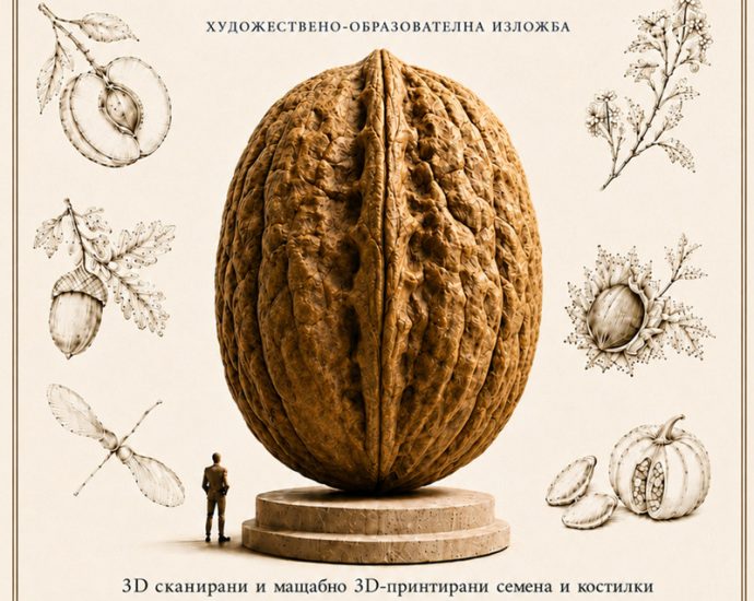 Изложба семена ПНМ ЧО Природонаучният музей в Черни Осъм представя гигантски 3D модели на семена и костилки