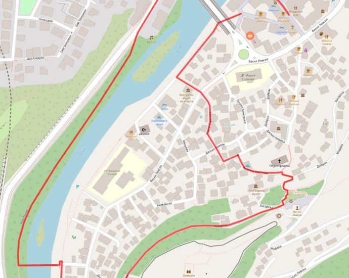 kros lovech marshrut 250926 1 Временна маркировка ще обозначава трасето на Лекоатлетически крос „Ловеч 2026“