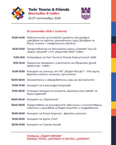 twin festival 100926 1 1 Ученици от Езиковата гимназия в Ловеч с многоезичен концерт на Twin Towns & Friends 2026